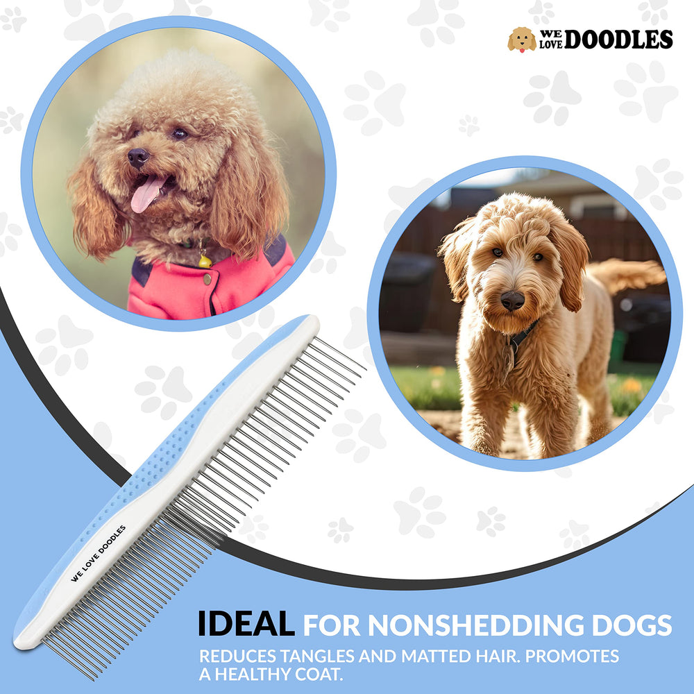 We Love Doodles cerdas redondeadas cuidan la piel durante el cepillado.