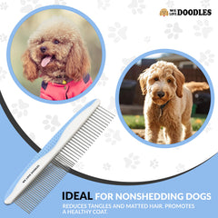 We Love Doodles cerdas redondeadas cuidan la piel durante el cepillado.