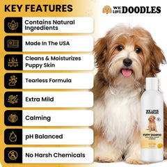 We Love Doodles champú cachorros, espuma suave al frotar sobre el pelaje