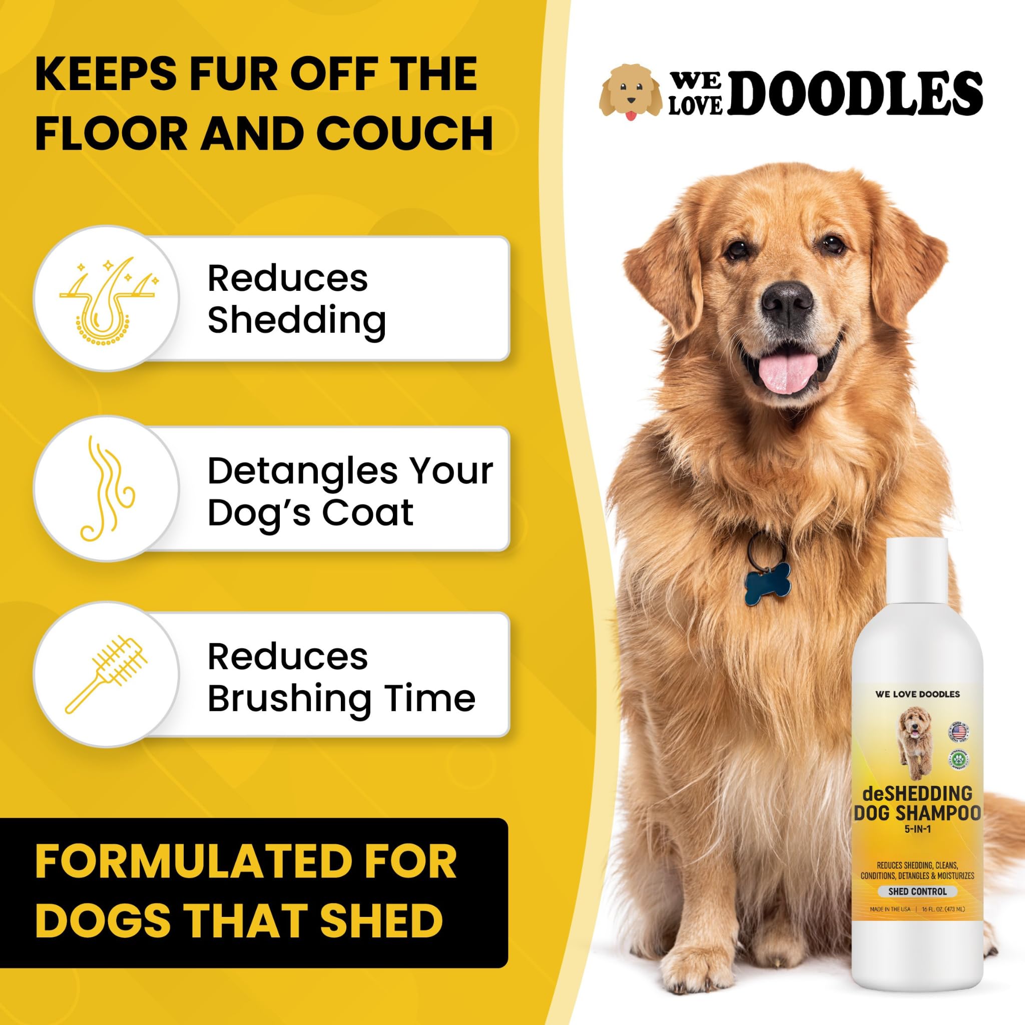 We Love Doodles champú ingredientes limpios: fórmula sin parabenos ni sulfatos para un cuidado seguro.