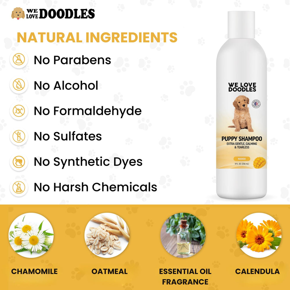 We Love Doodles champú sin sulfatos, fórmula limpia para el pelaje