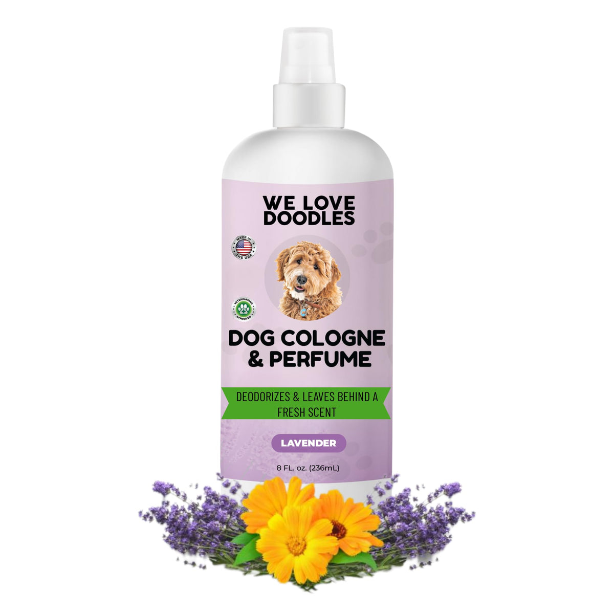 We Love Doodles colonia para perros en botella, frescura duradera para uso diario