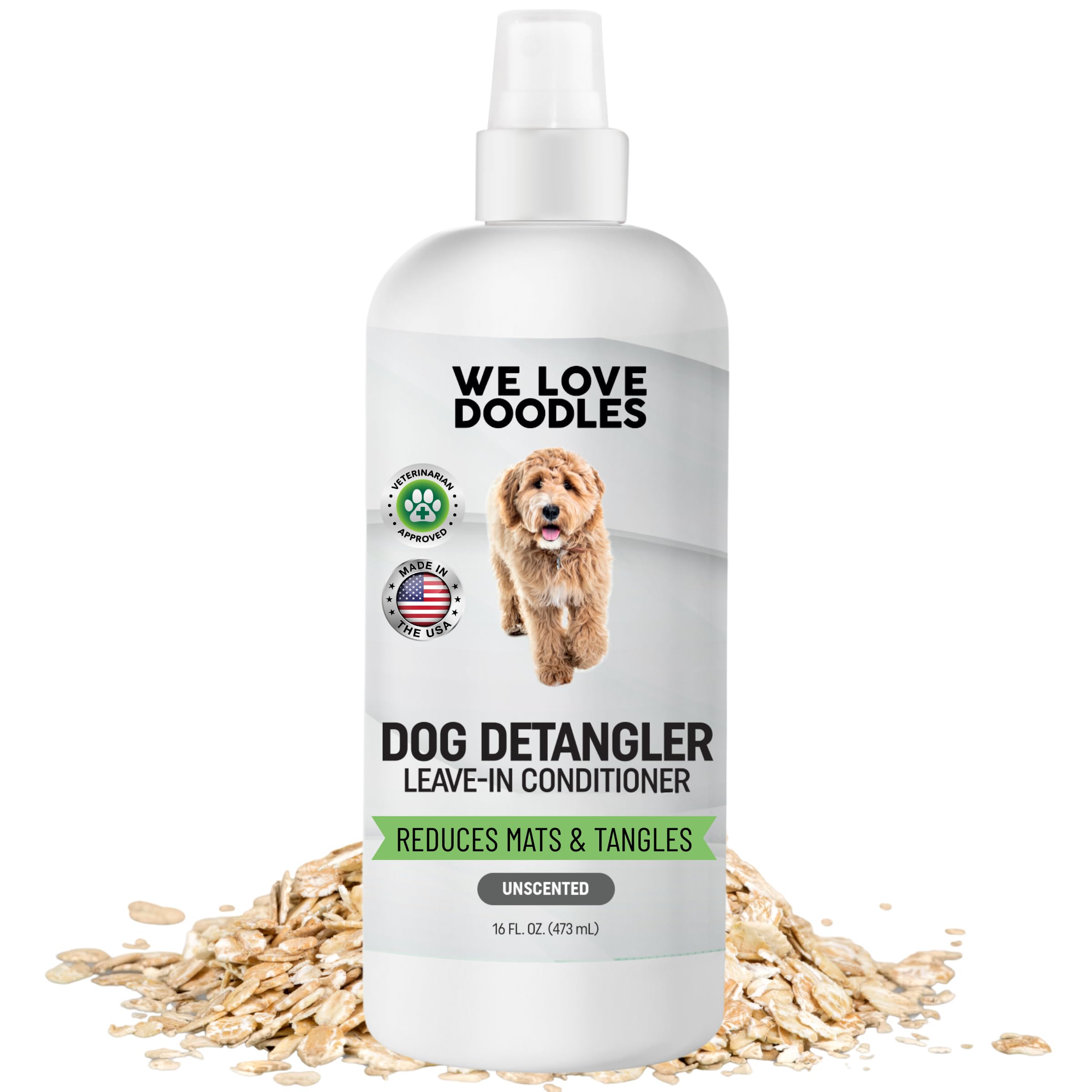 We Love Doodles Desenredante para perros, botella lista para usar y facilitar el peinado