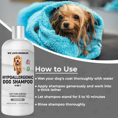 We Love Doodles fórmula ecológica para baño de perros, sin químicos agresivos