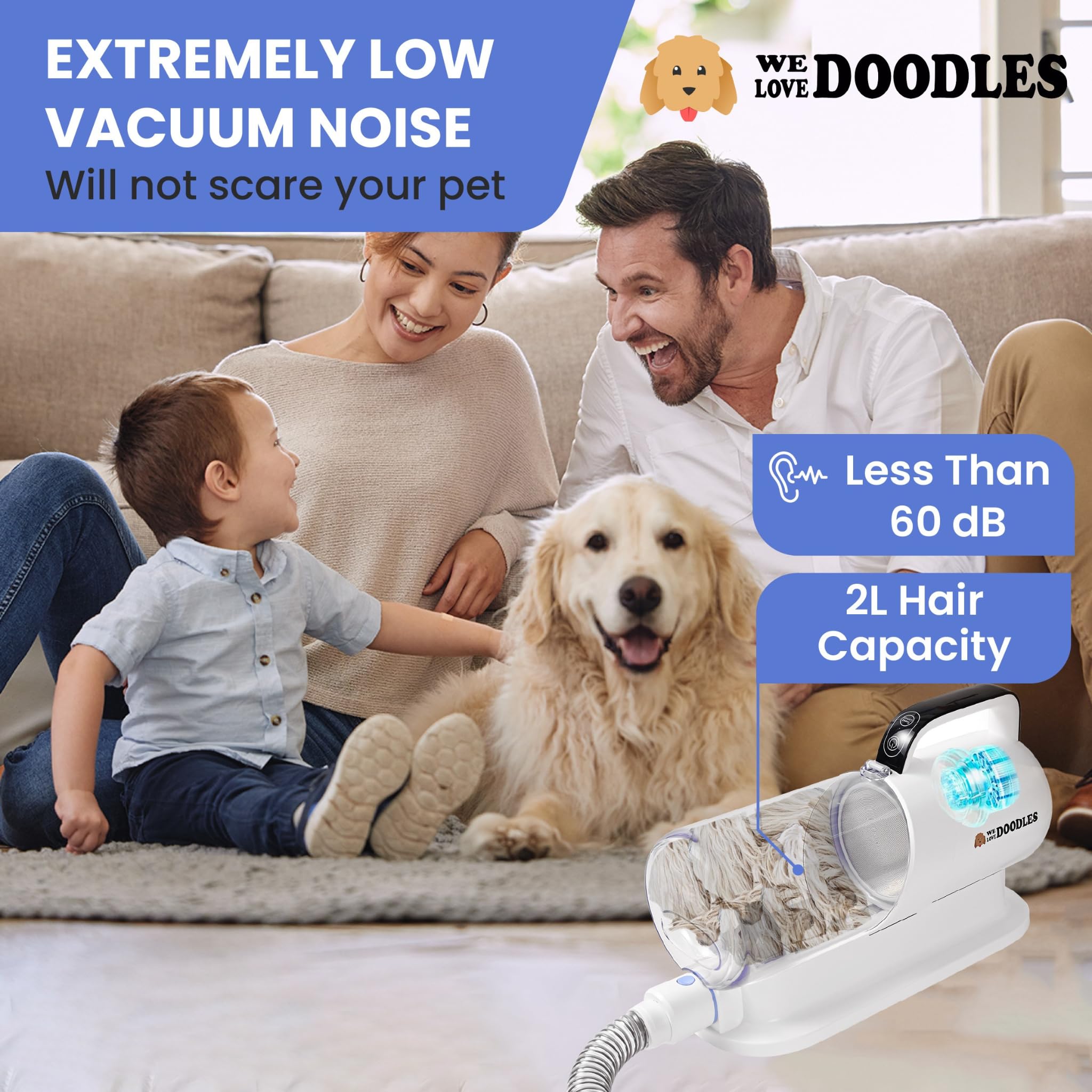 We Love Doodles kit 11-en-1 para cuidado completo de mascotas en casa