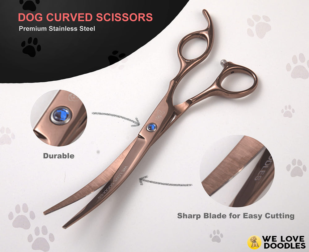 We Love Doodles kit de tijeras para perros con estuche y accesorios