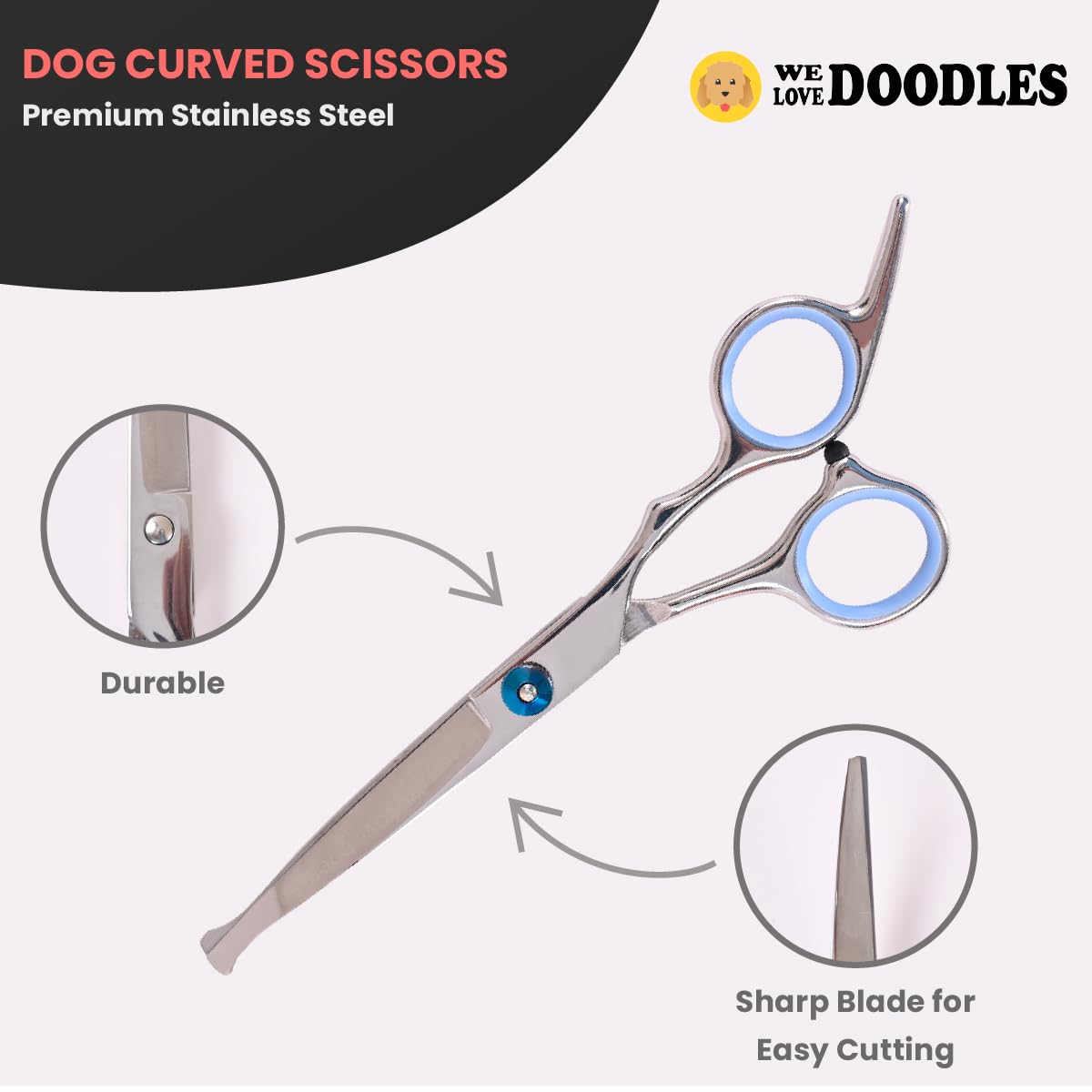 We Love Doodles peine para desenredar y peinar durante el cuidado del pelaje.