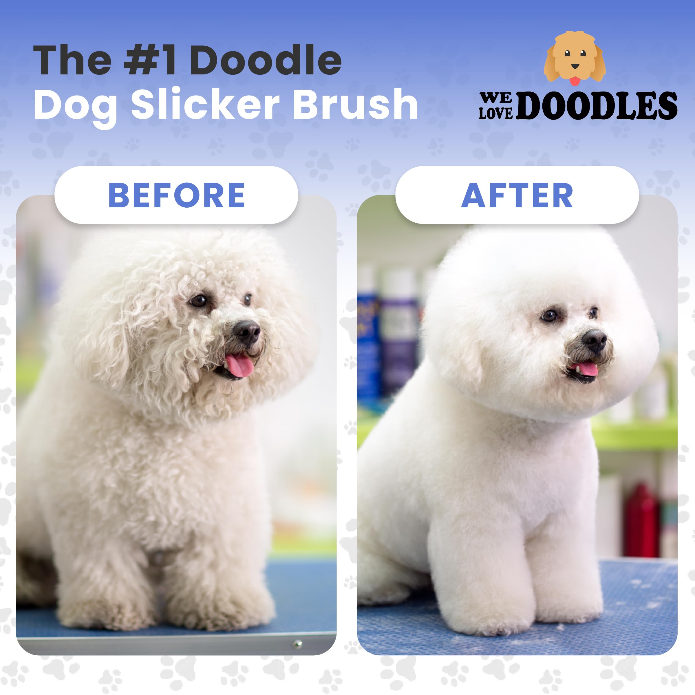 We Love Doodles pin angulado 45 grados protege la piel al cepillar.