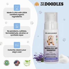 We Love Doodles spray sin enjuague para perro lavanda aroma fresco