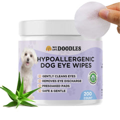 We Love Doodles toallitas oculares para perros prehumedecidas para limpieza suave