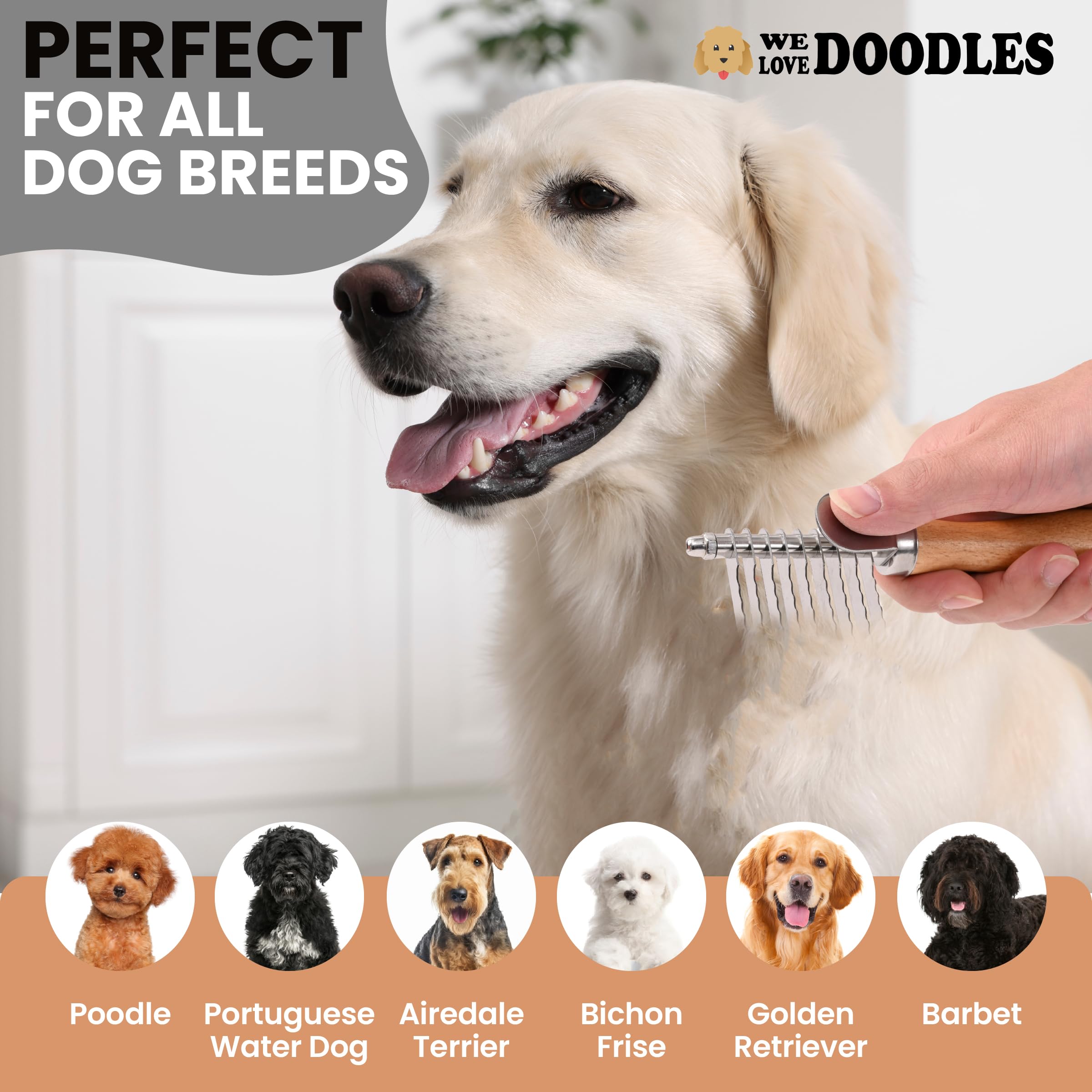 We Love Doodles: uso doméstico para mascotas con pelaje corto o largo.