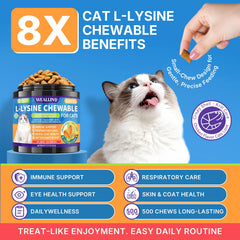 WEALLIN lisina para gatos: sabor a pollo, fácil de digerir y aceptado