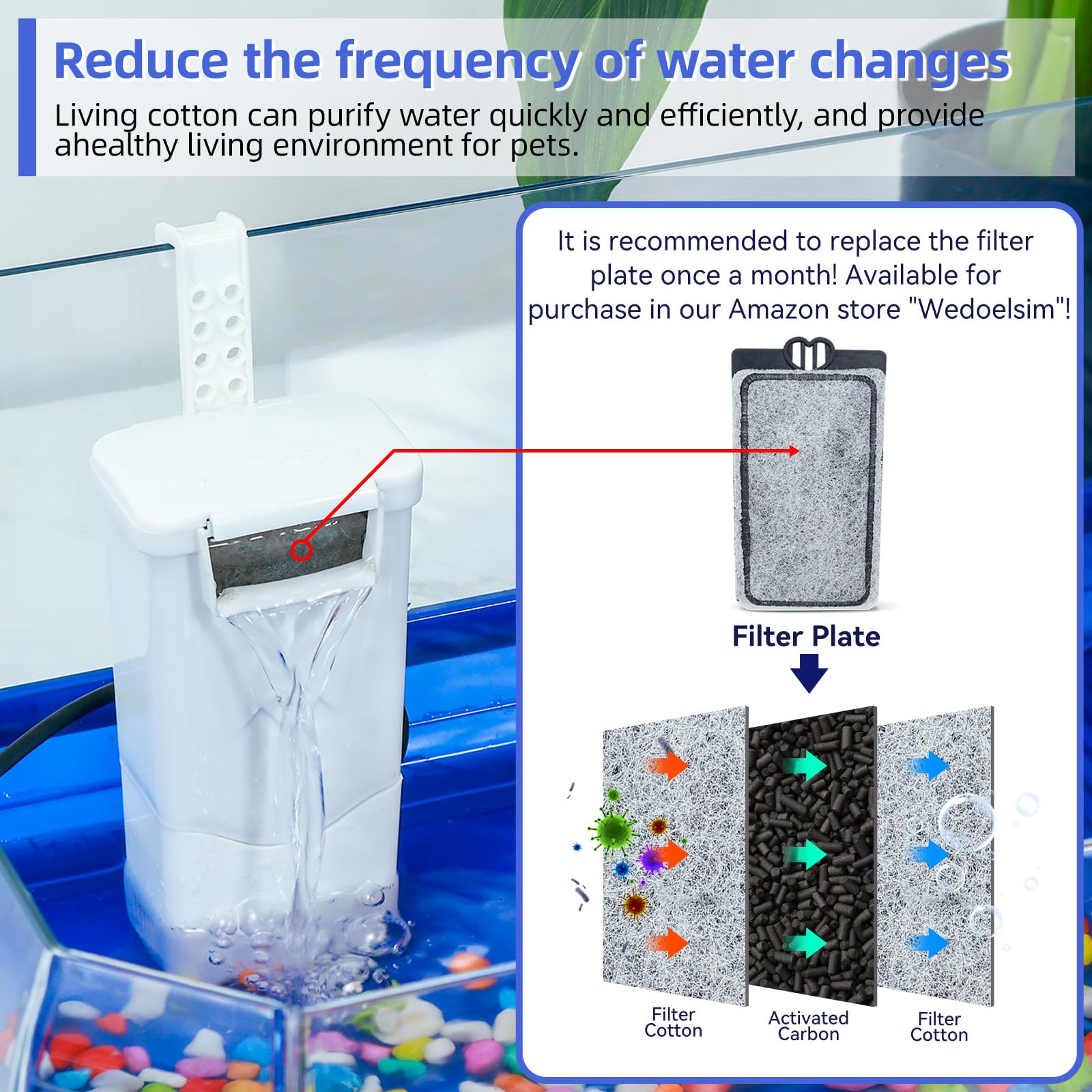 Función de ducha de Wedoelsim para facilitar cambios de agua