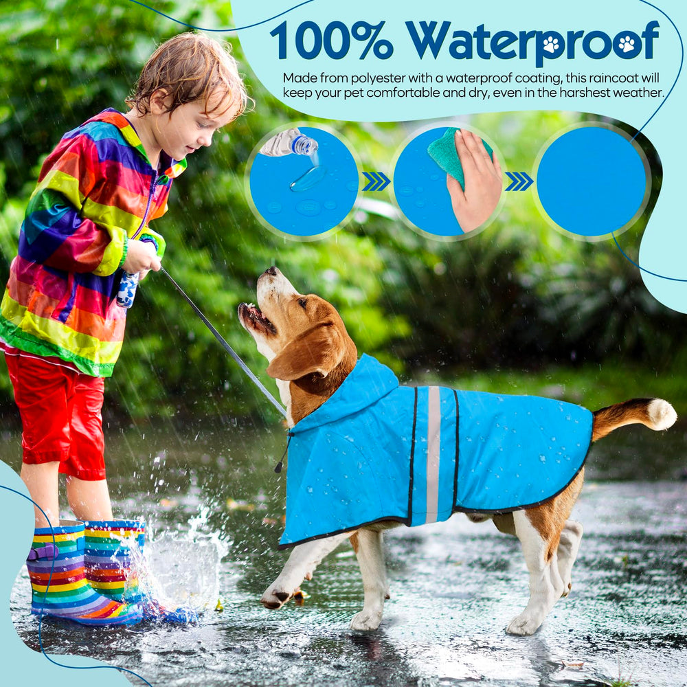 Weesiber diseño moderno de chaqueta para perro, destacará en días lluviosos.