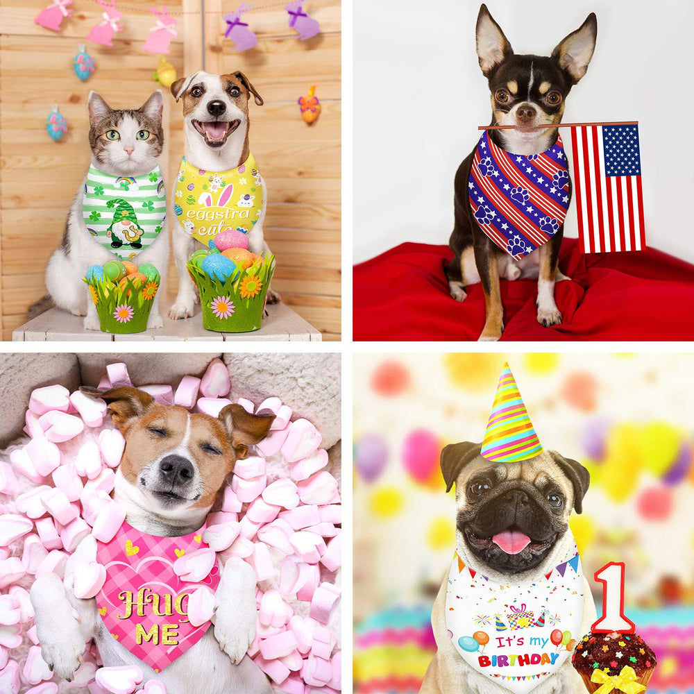 Bandana Weewooday para perro con tema cumpleanos, ideal para celebraciones y sesiones.