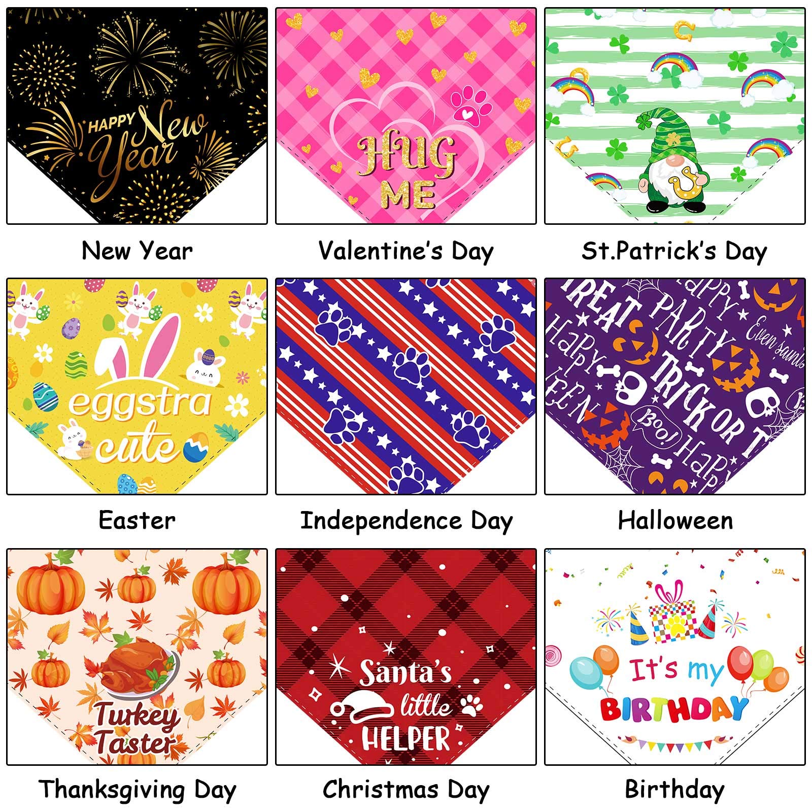 Bandana Weewooday para perro con tema san-patricio, look festivo para salidas y eventos.