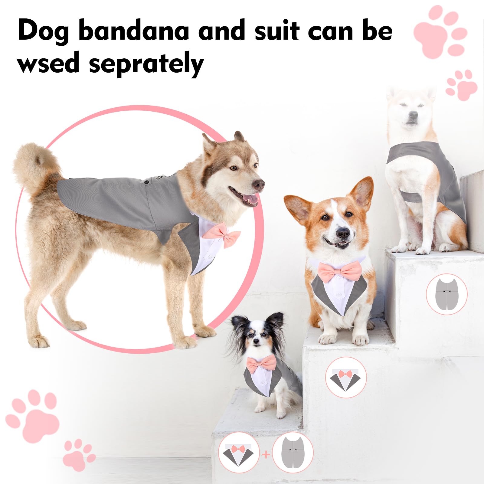 Weewooday bandana para perro, comodidad y estilo en eventos