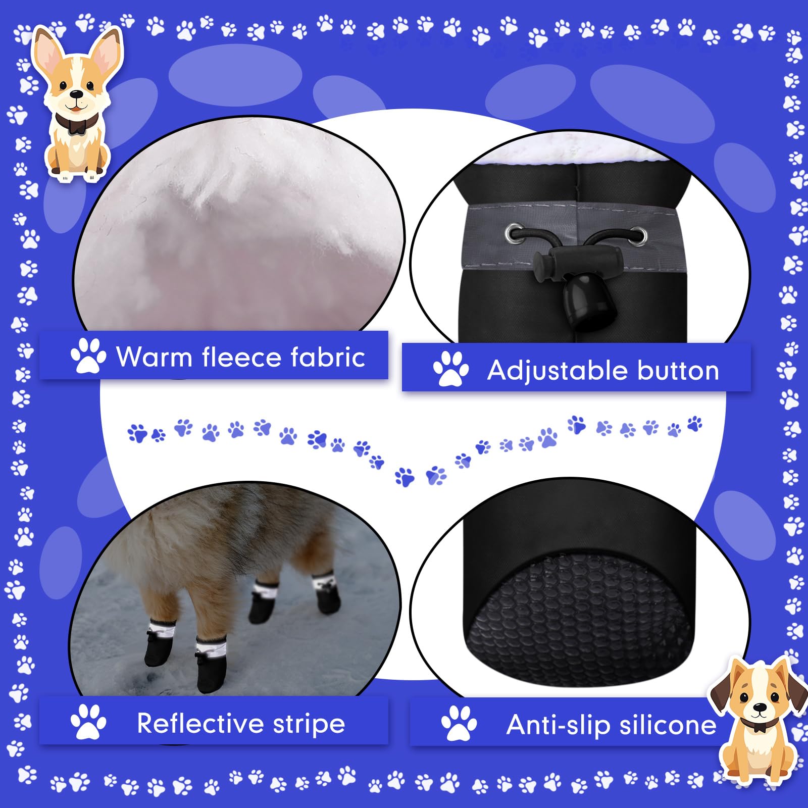 Botas ajustables Weewooday con cordón para mejor ajuste