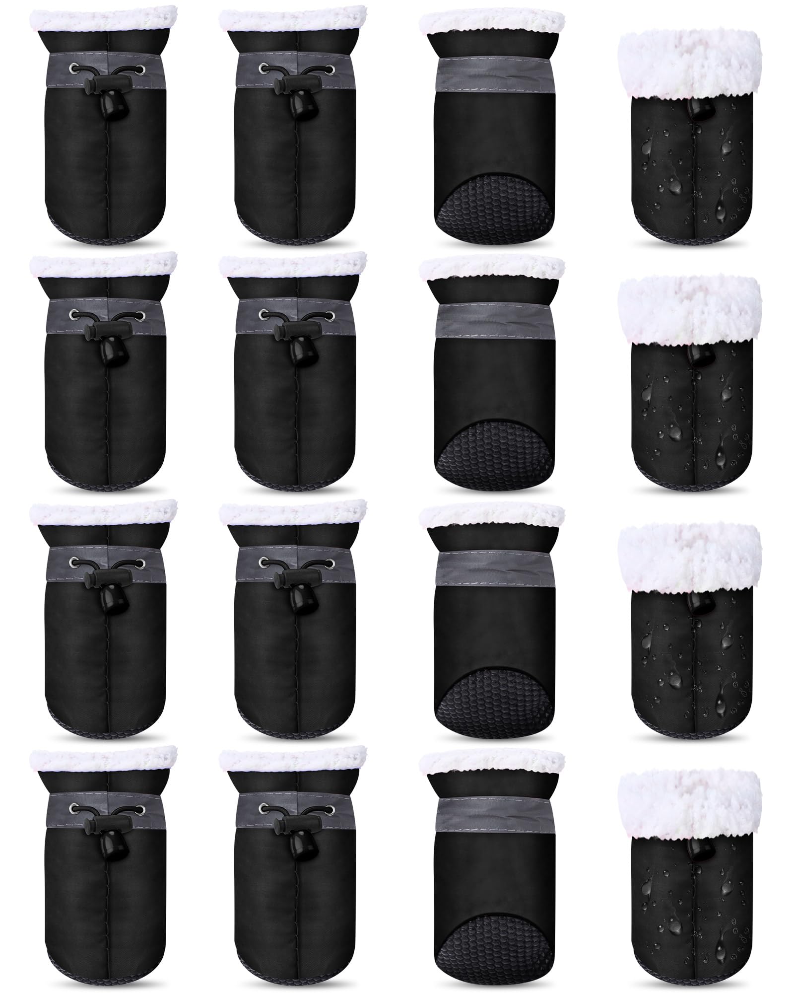 Botas impermeables Weewooday para perros en lluvia protegen las patas