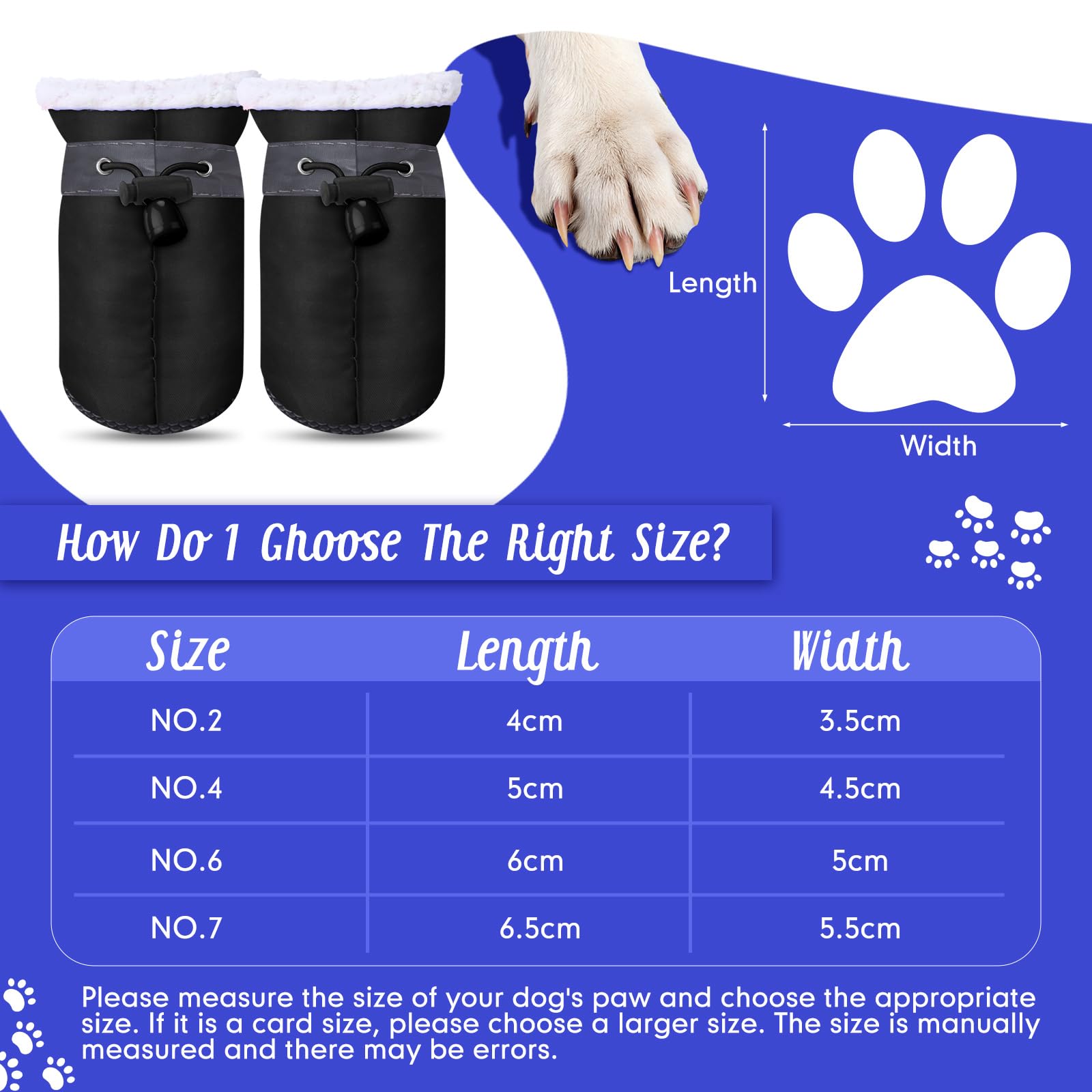 Botas de nylon para perro Weewooday, protección ante humedad