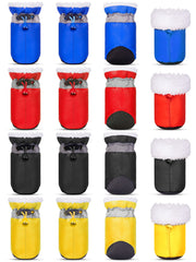 Weewooday botas impermeables para perros ajustables, ideales para lluvia y nieve