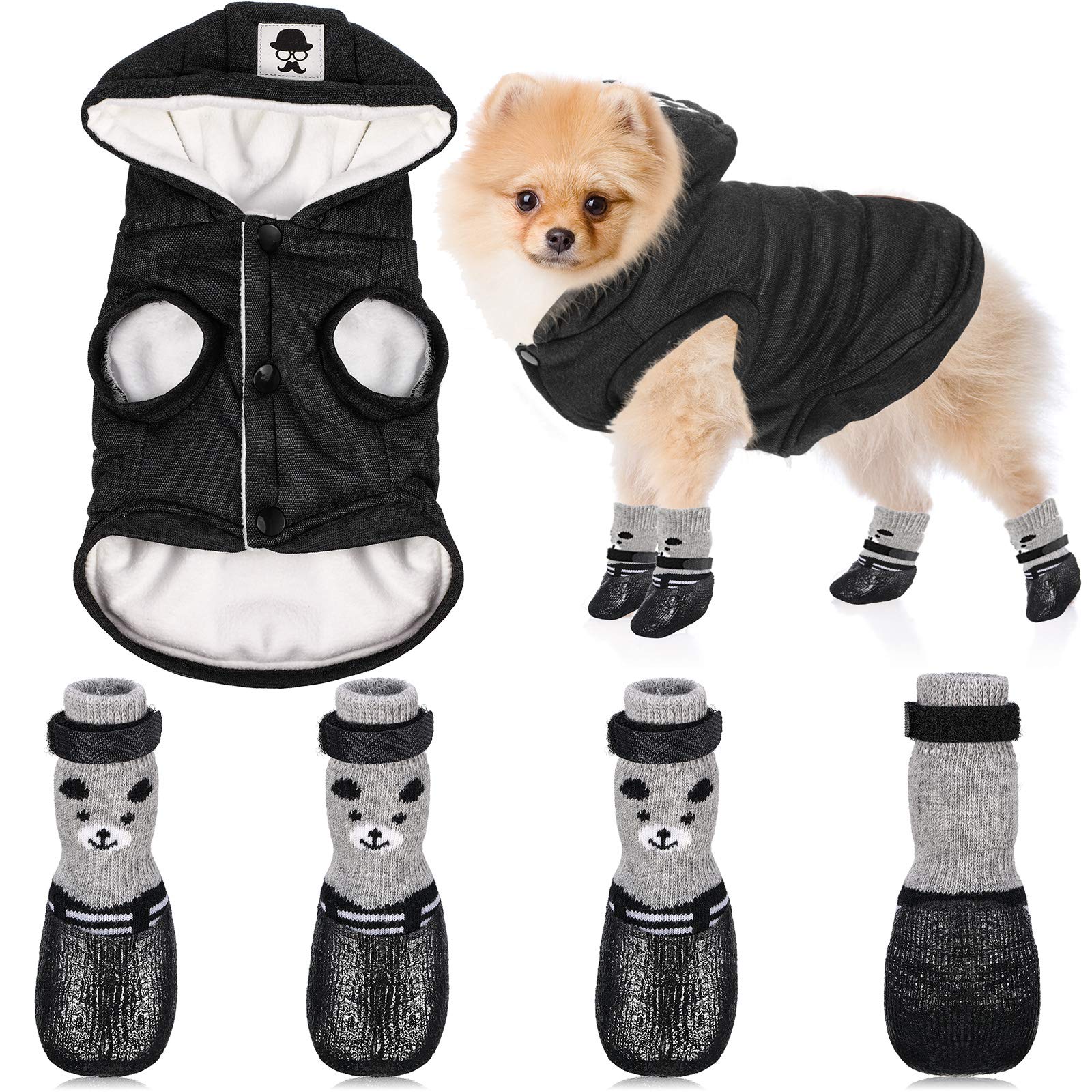 Weewooday capa invernal para perro, abrigo cálido para días fríos