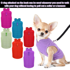 Weewooday chaqueta sin mangas con anilla para correa, ideal para caminar.