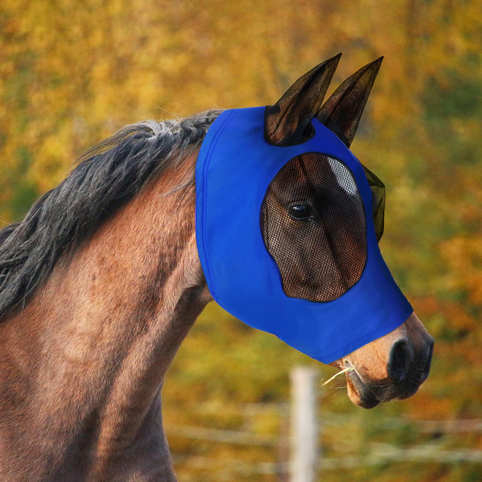 Weewooday máscara para caballos, conjunto de tres colores, listo para variar estilos.