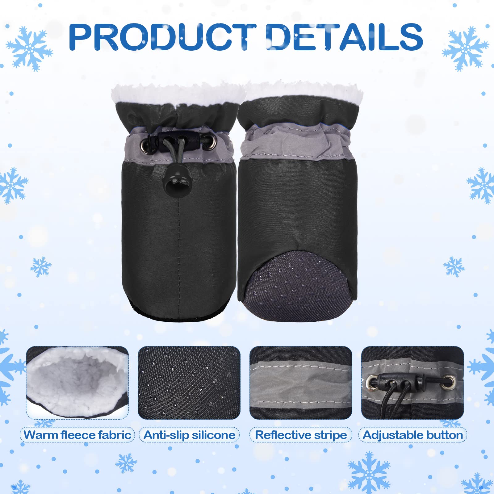 Protectores de patas Weewooday antideslizantes para paseos seguros
