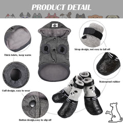 Weewooday zapatillas-patas para perro: antideslizantes en nieve.