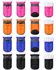 Botas para perro impermeables en varios colores, ideales para lluvia y nieve.