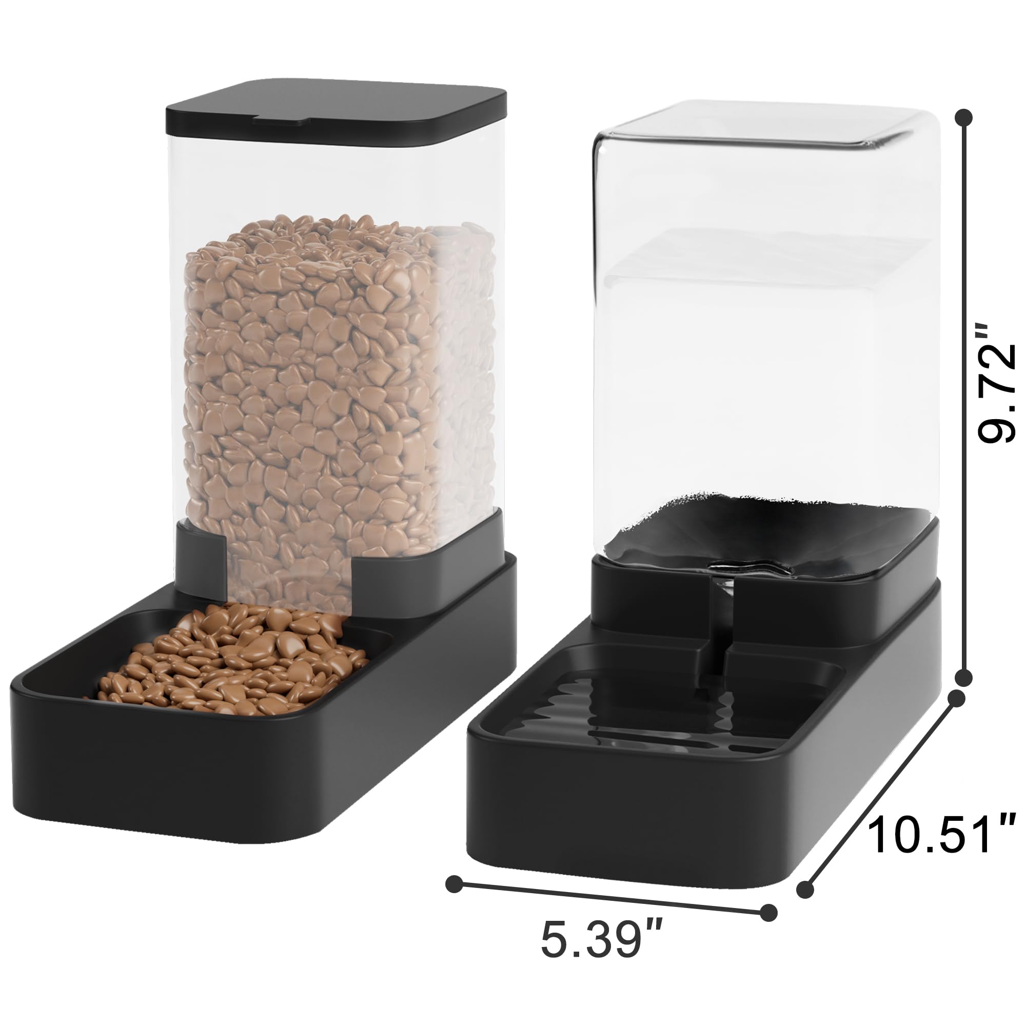 WeFeedy bebedero gravedad gato y perro agua siempre disponible sin electricidad