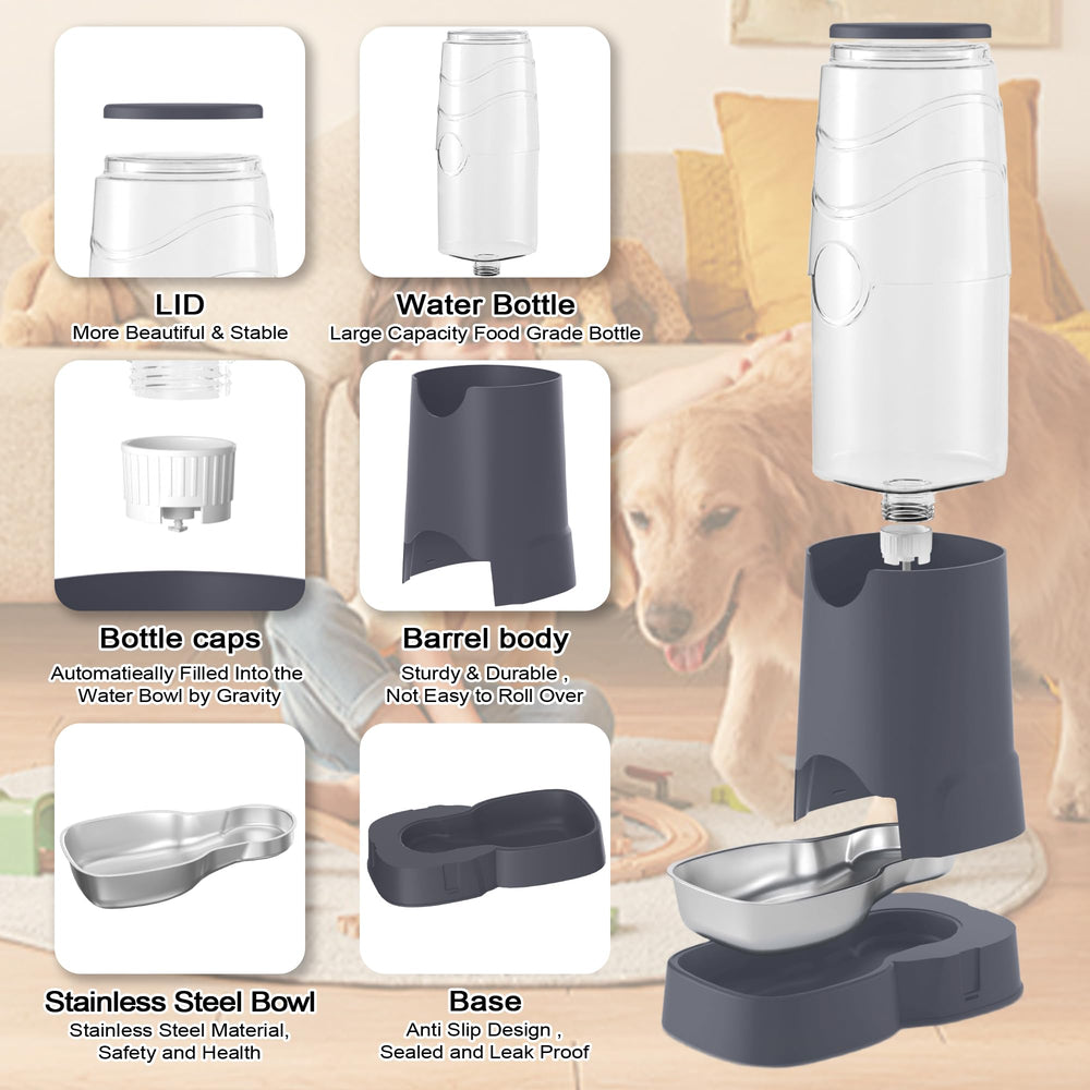 Capacidad 8L del bebedero Wefeedy, ideal para mascotas grandes