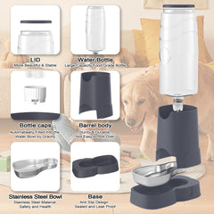 Capacidad 8L del bebedero Wefeedy, ideal para mascotas grandes