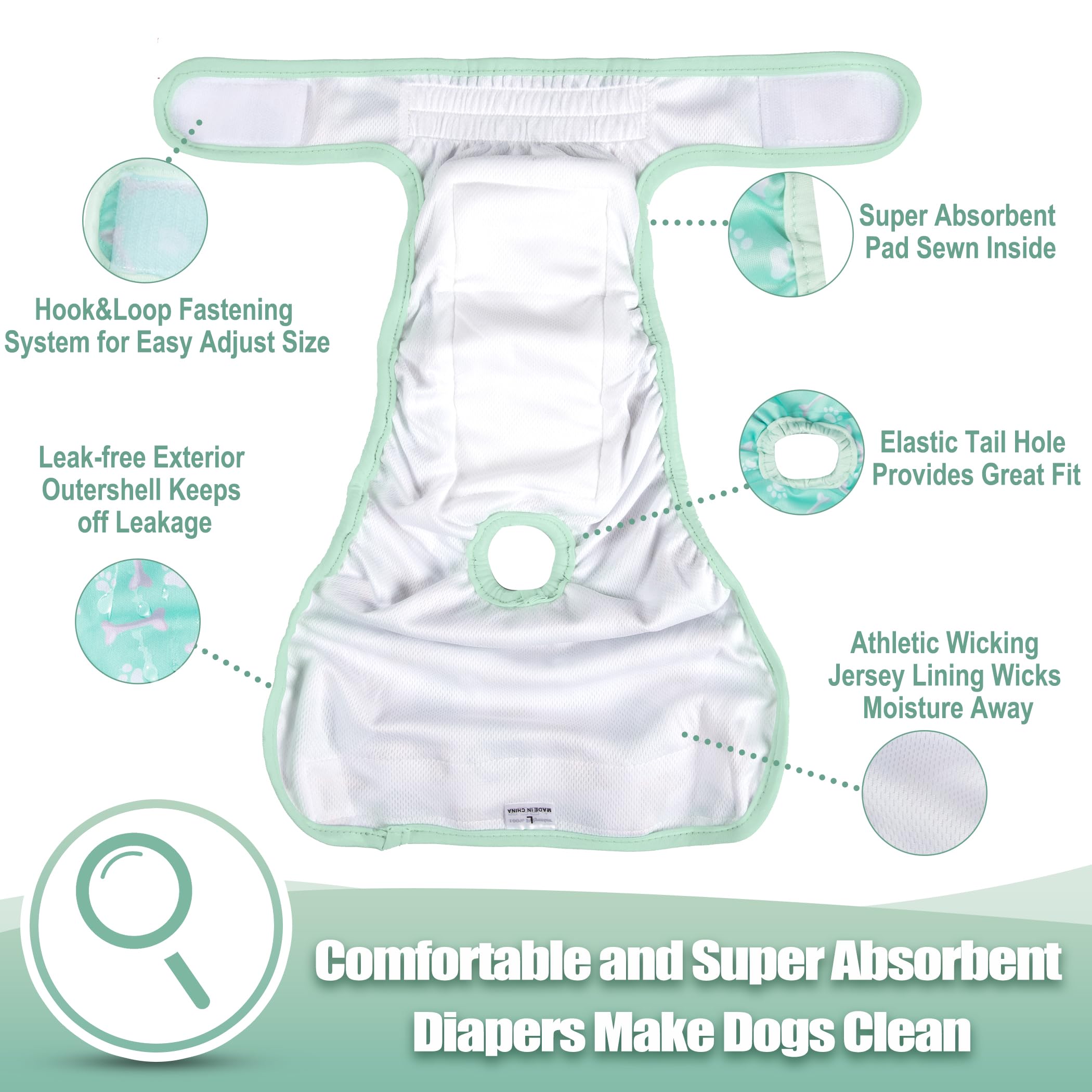 Wegreeco diseño cuadro verde: look divertido y cómodo para tu perro.