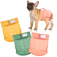 Pañales Wegreeco para Bulldog Francés sin hueco de cola, cómodo.