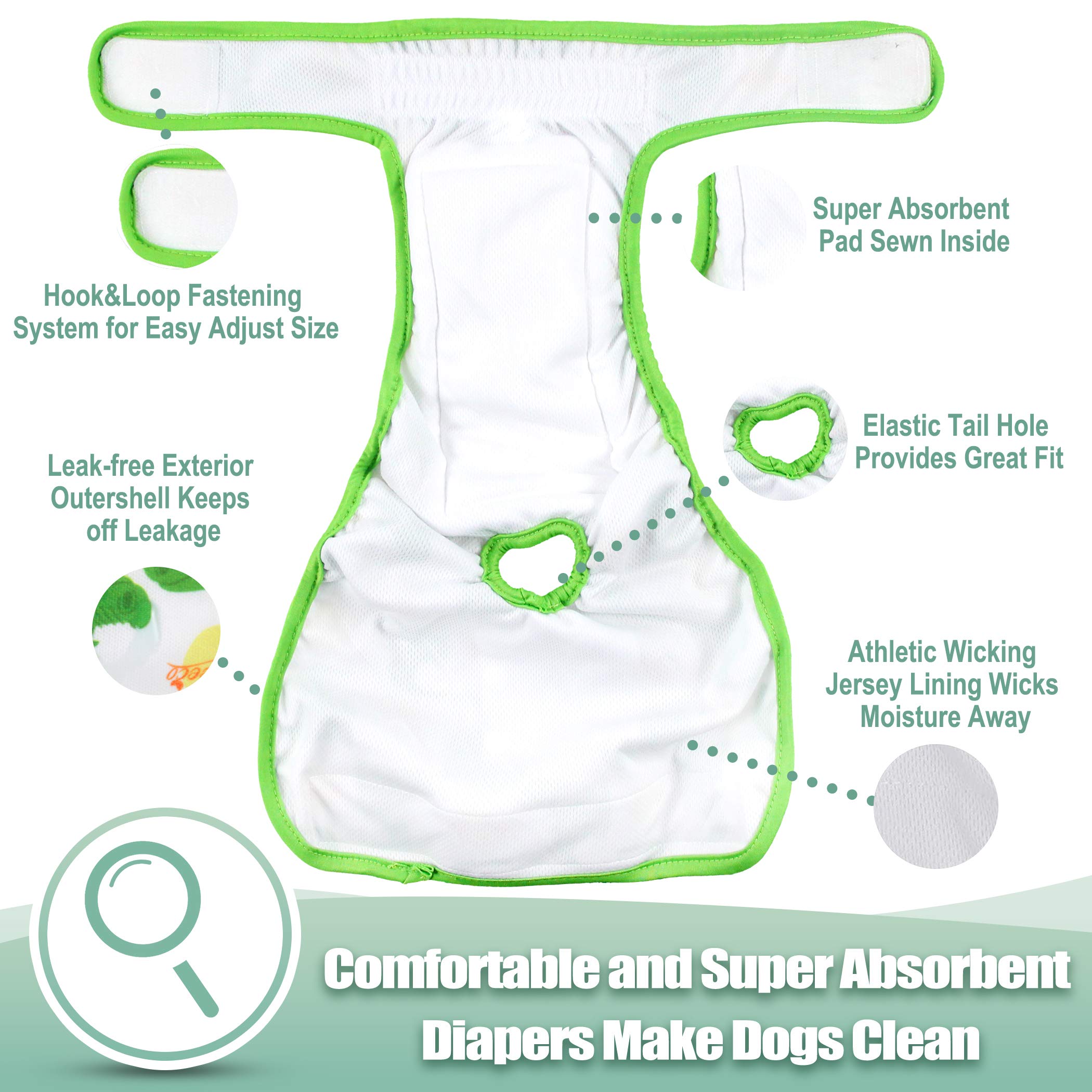 Conjunto de tres pañales lavables Wegreeco para ahorro sostenible.
