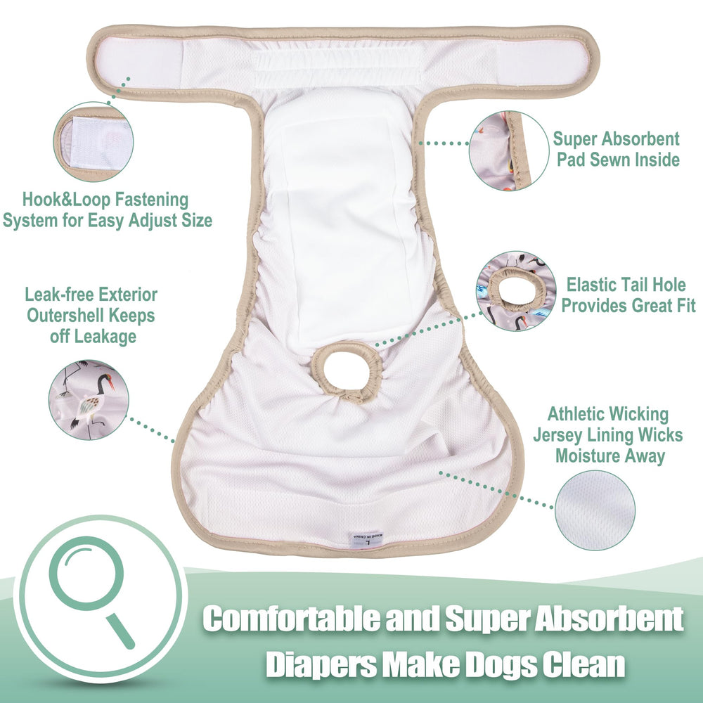 wegreeco pañales de perro con absorción alta para protección diaria