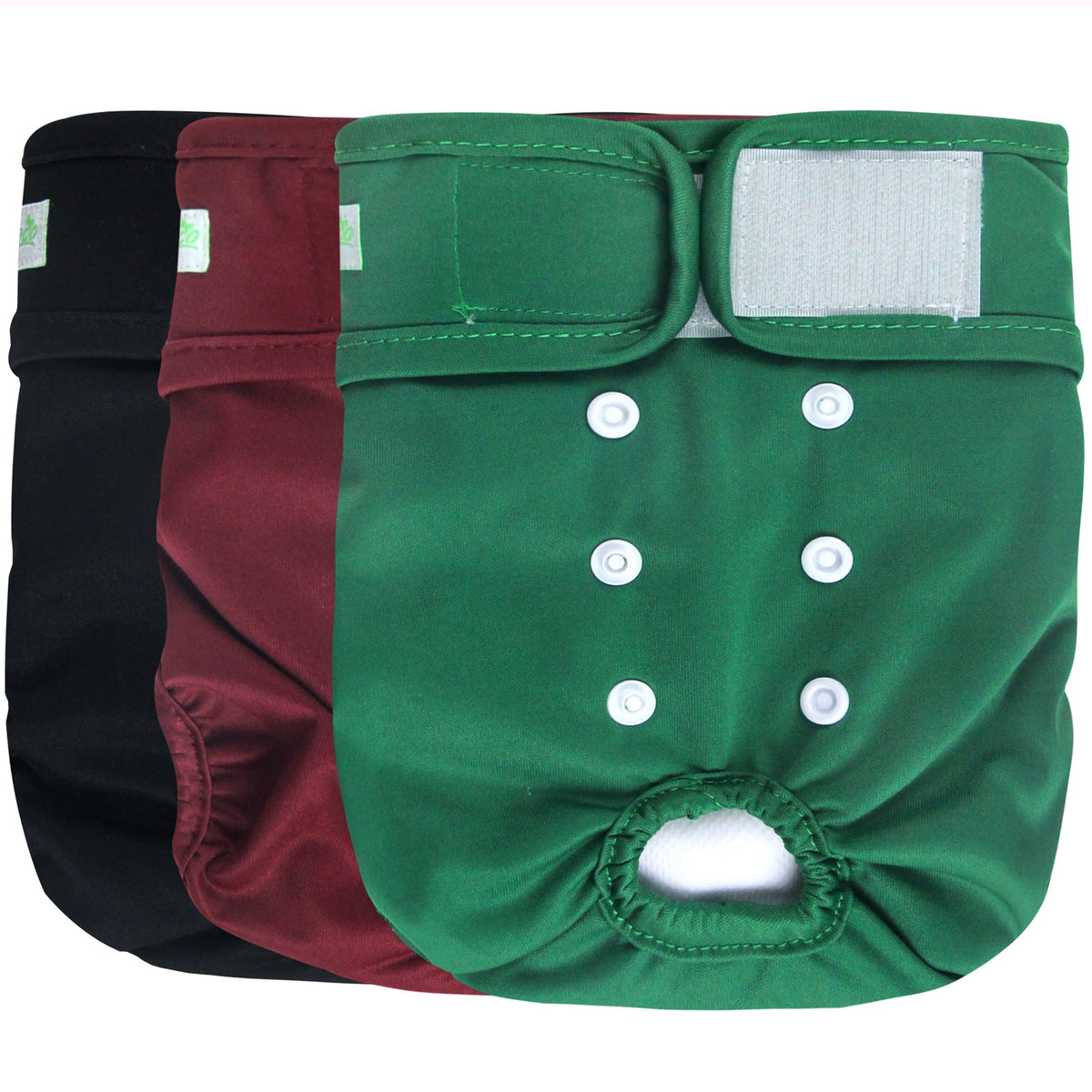 Pañales Wegreeco para perro femenino, 3 colores, comodidad diaria.