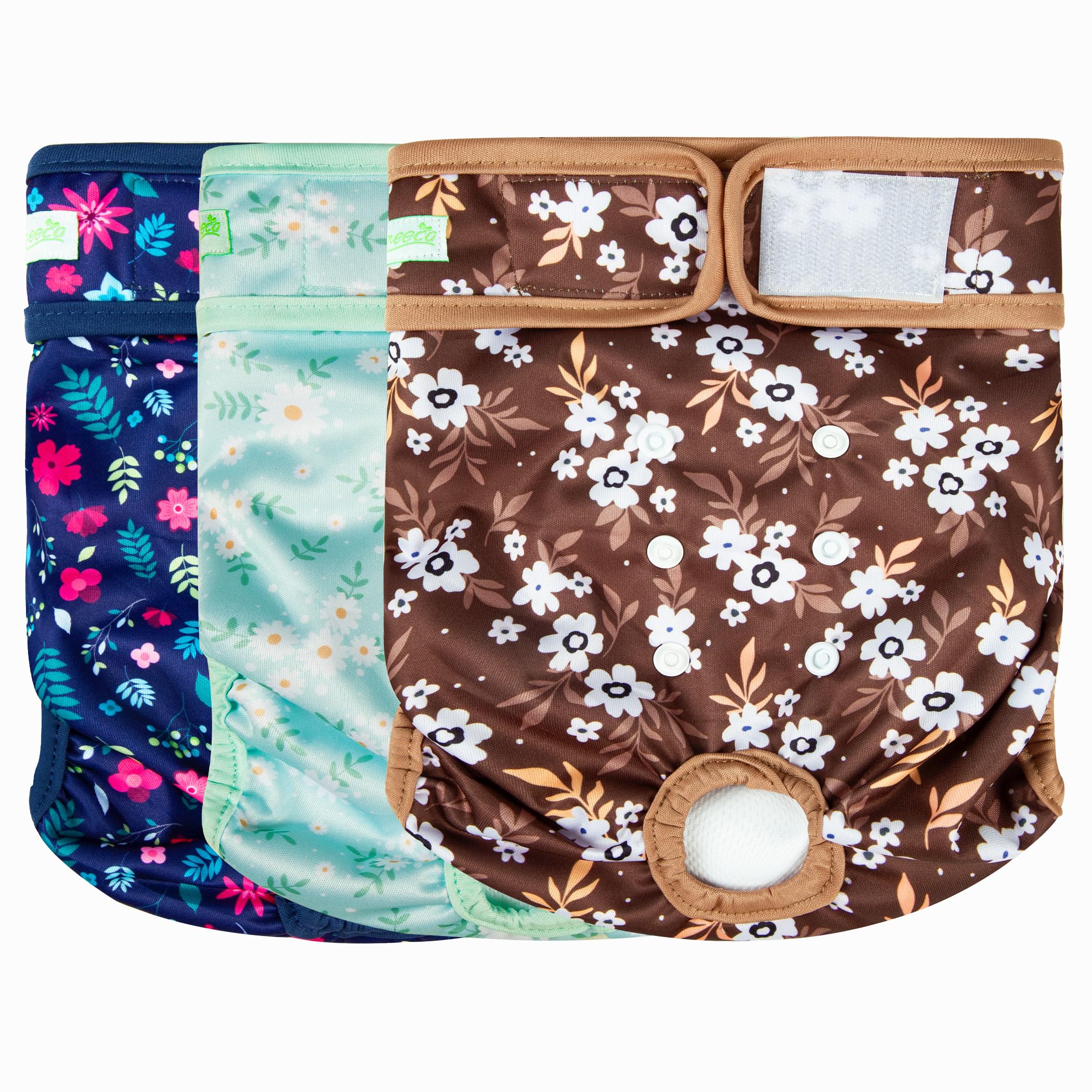 Pañales Wegreeco para perras femeninas absorbentes y reutilizables para comodidad diaria