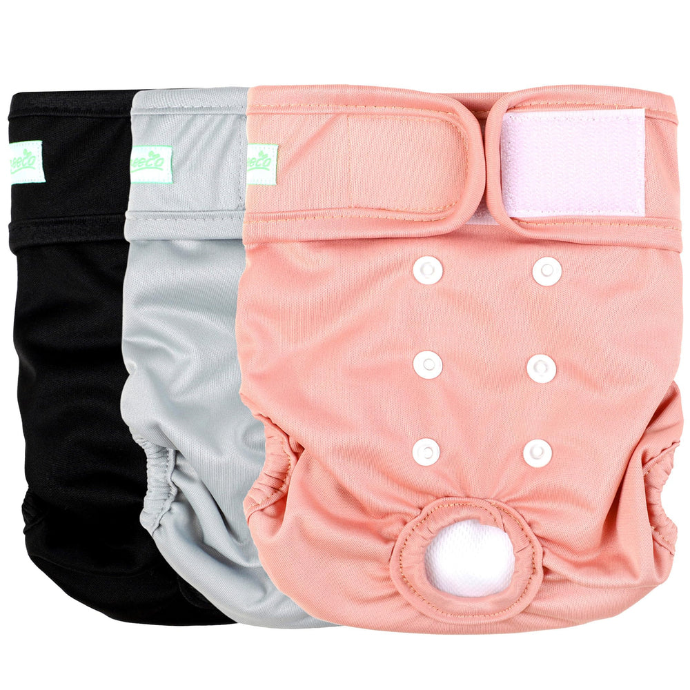 Pañales Wegreeco para perros: empaque visible y práctico para el 3-pack.