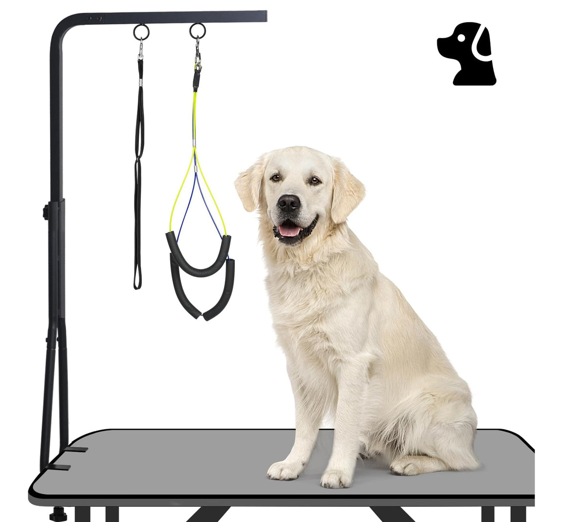 WeGXY brazo de mesa para peluquería canina con sujeción doble para ajuste cómodo