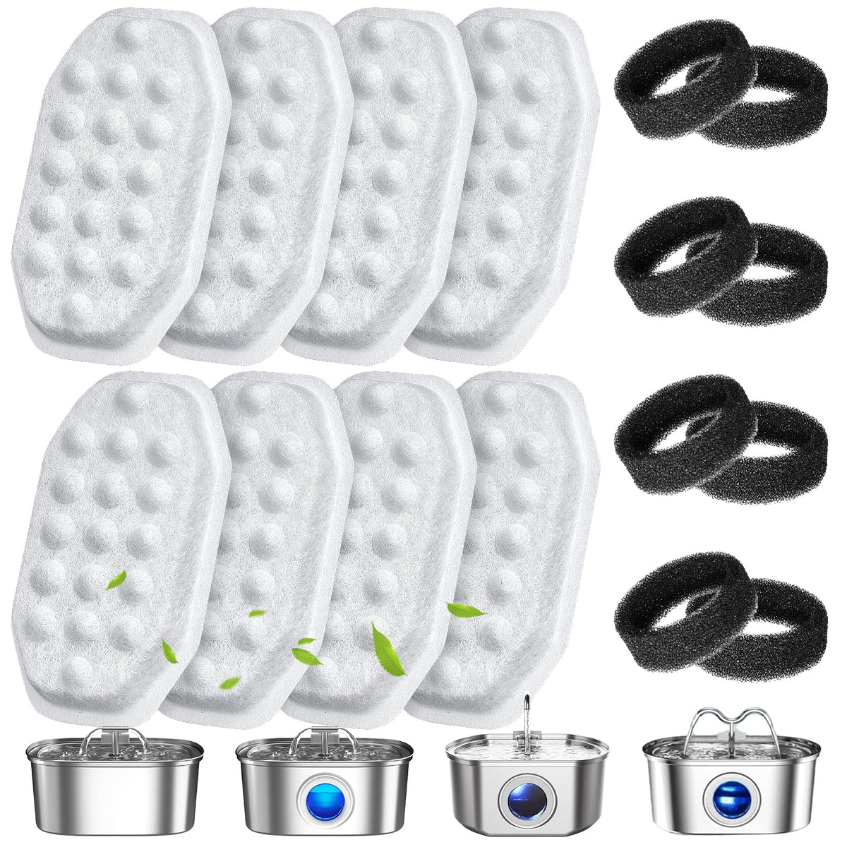 WEIKEY filtros para fuente de gatos 108oz, mejor sabor del agua.