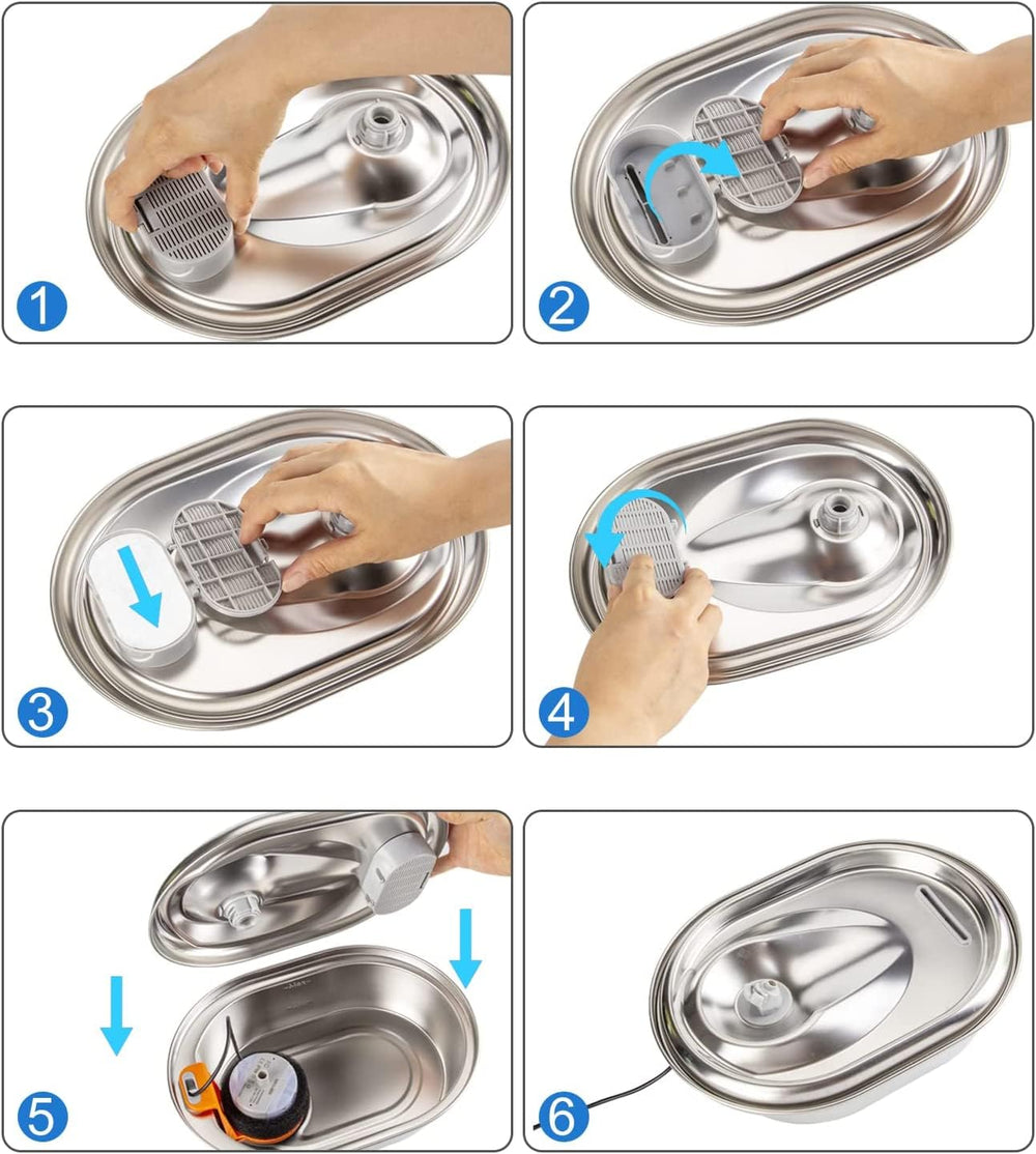 WEIKEY: remojo previo para evitar polvo en el agua filtrada.