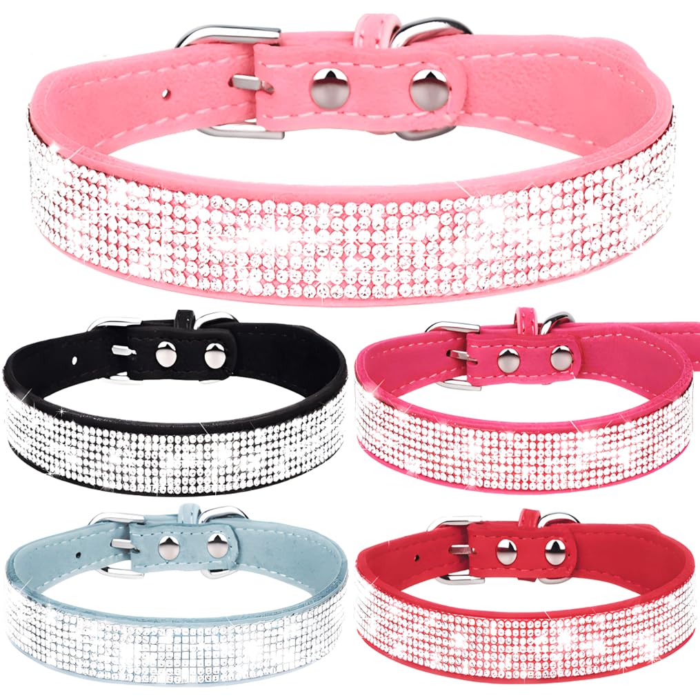 Collar Bling WeimoMonkey púrpura para XXL, brillo destacado