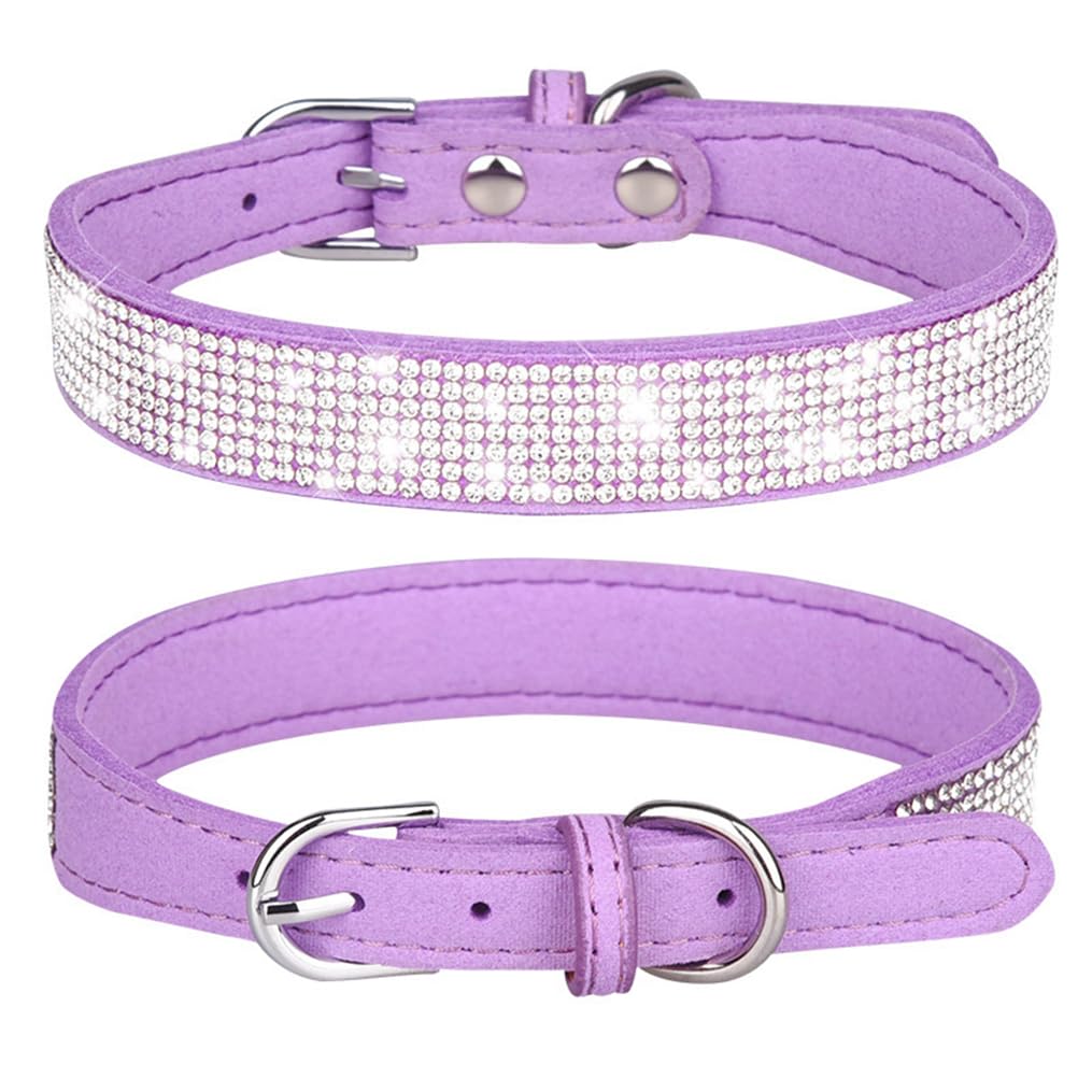 WeimoMonkey collar Bling puro para megagrande perro, diseño Glam