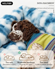 Cubierta removible de Welfibr para cama XL, fácil de limpiar.