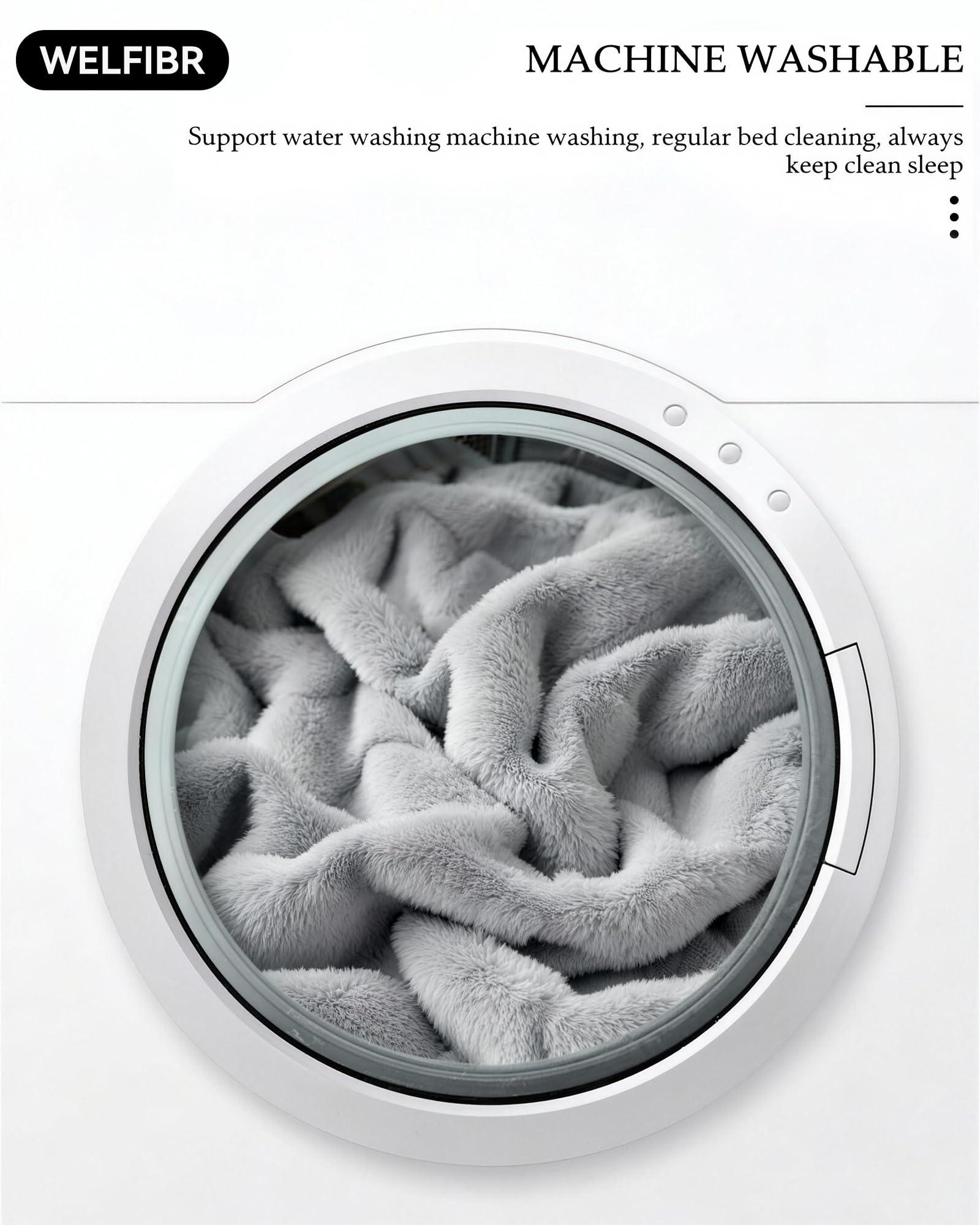 Cama silenciosa de Welfibr XL sin crujidos molestos.