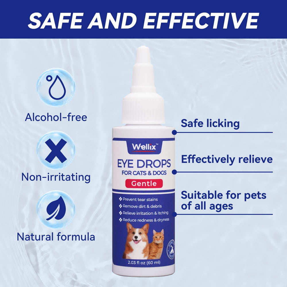 Wellix Gotas para ojos de perro: brillo renovado alrededor del contorno ocular.