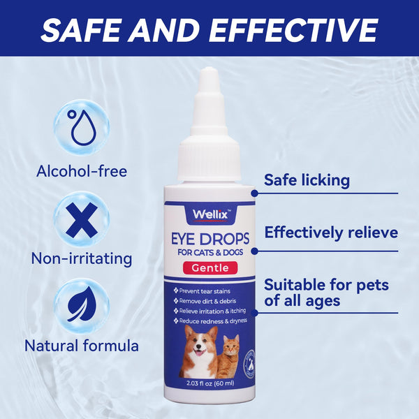 Wellix Gotas para ojos de perro: brillo renovado alrededor del contorno ocular.